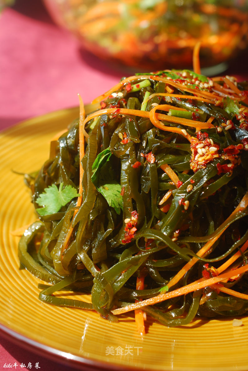 清凉脆爽美发瘦身营养丰富的凉拌美食—凉拌海带丝的做法