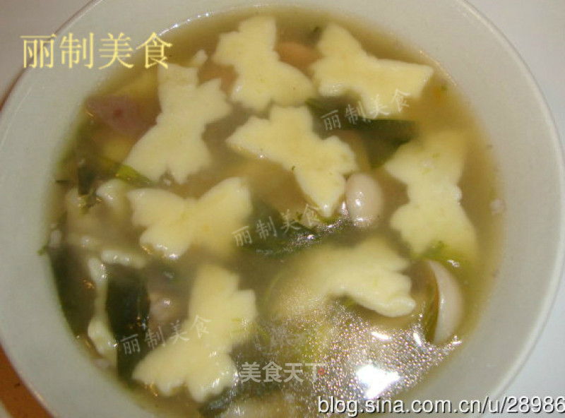 超级可爱版嘎达汤——蝴蝶飞的做法