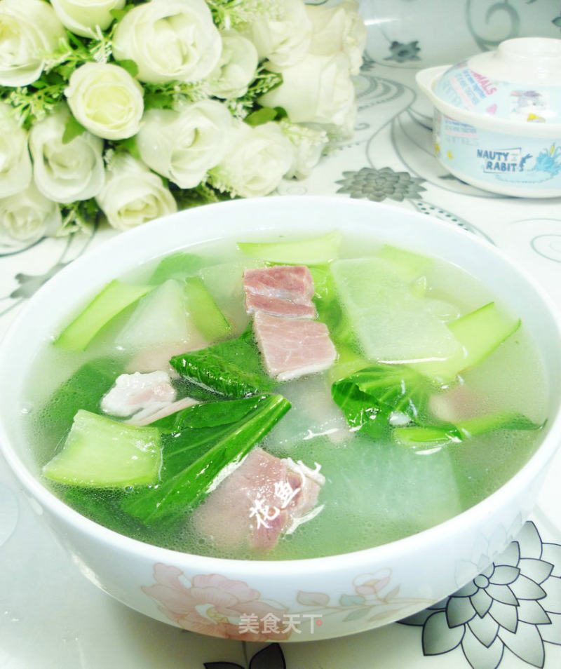 咸肉青菜冬瓜汤的做法