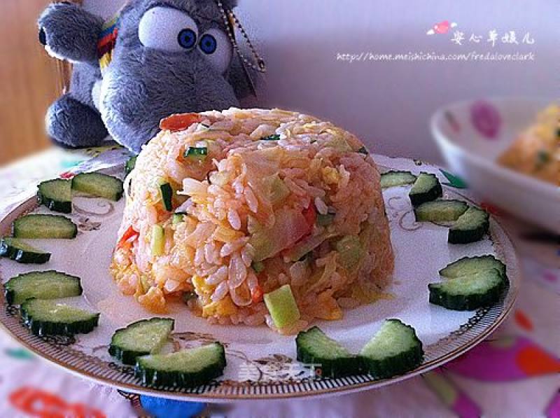 剩饭的华丽变身----西红柿什锦炒饭