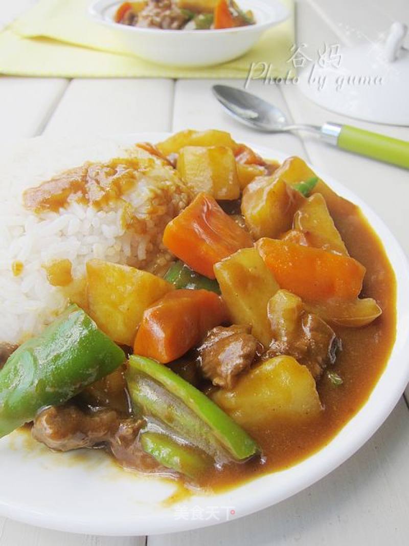 咖哩牛肉饭的做法