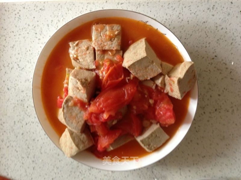 减肥小菜---西红柿烧豆腐的做法