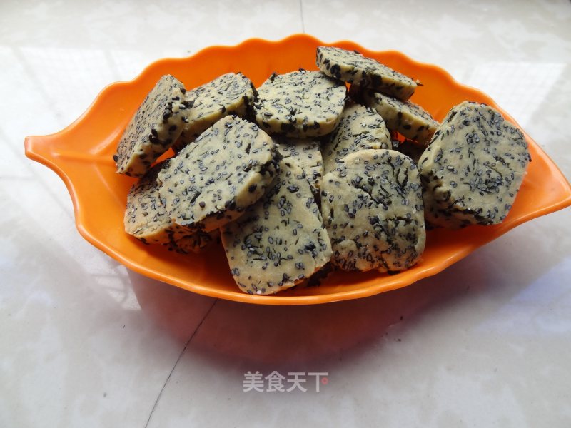 咸味黑芝麻海苔饼干的做法