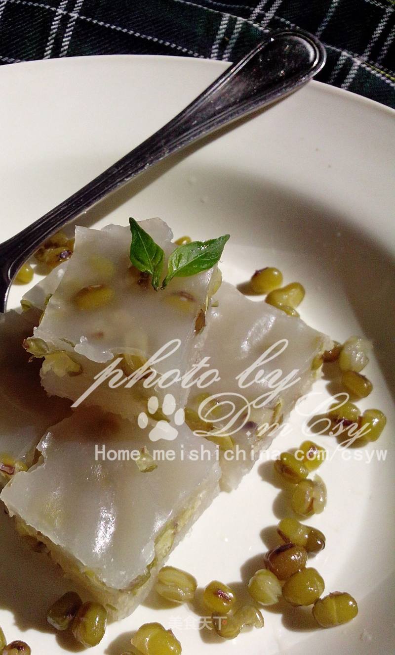 【凉皮粉浆的变身】——层层绿豆糕的做法