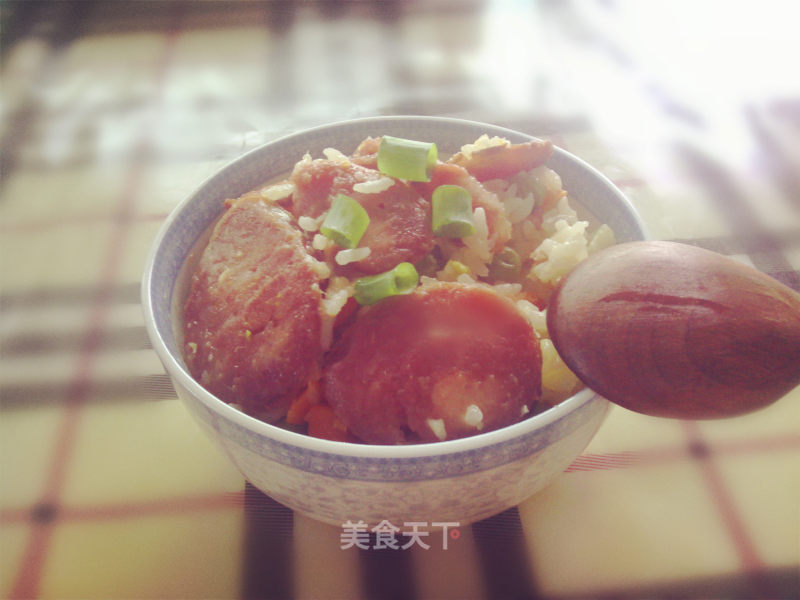 腊肠土豆焖饭的做法