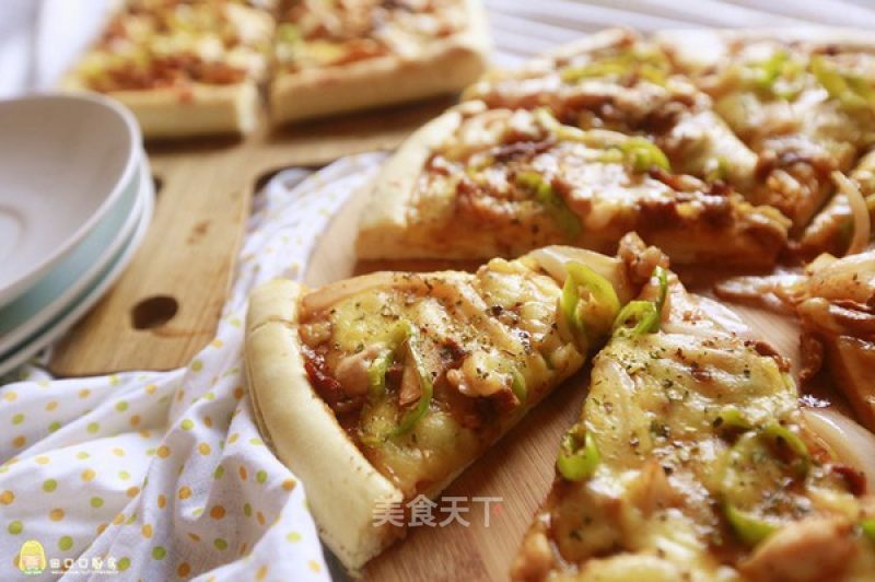厚底鲜虾培根披萨的做法