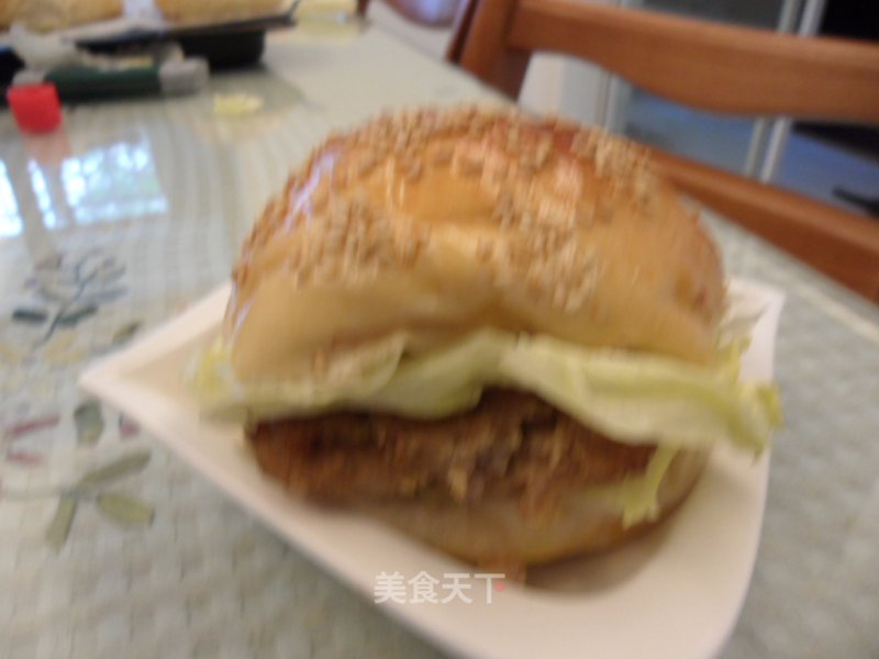 猪排汉堡的做法