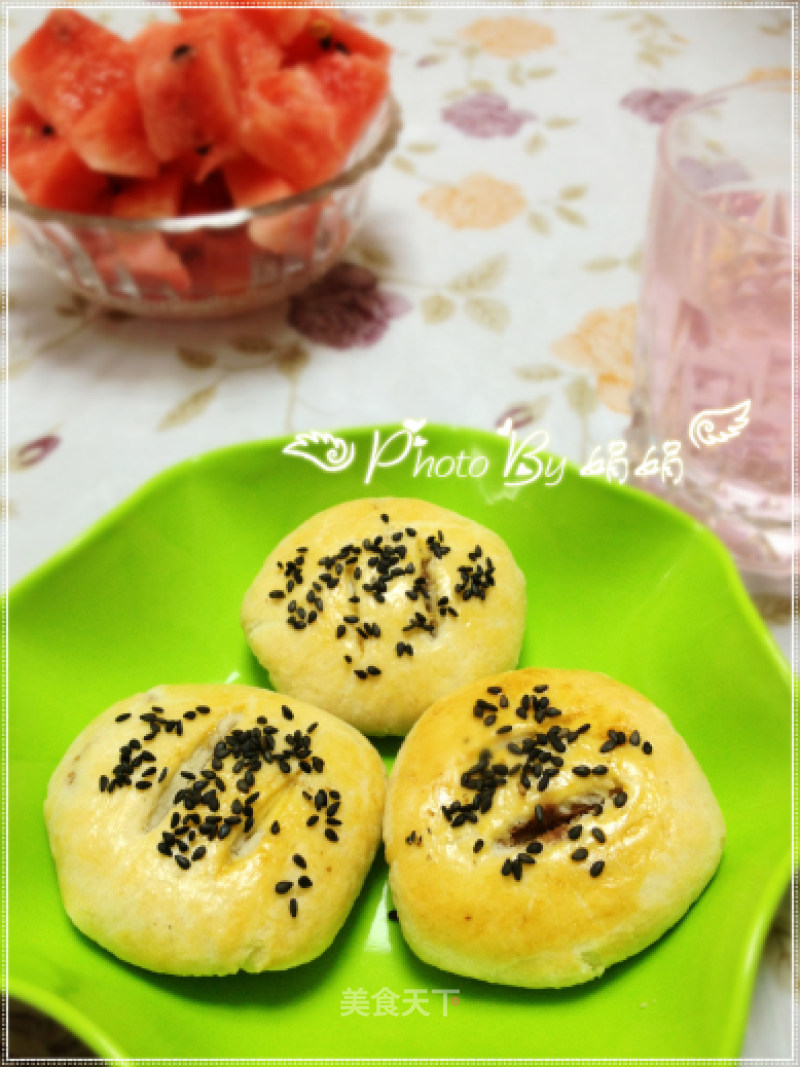 【中式酥皮点心——芝麻豆沙酥】的做法