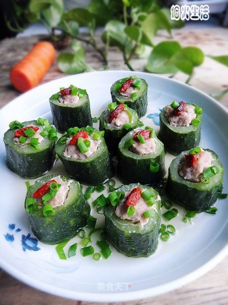 黄瓜酿肉的做法