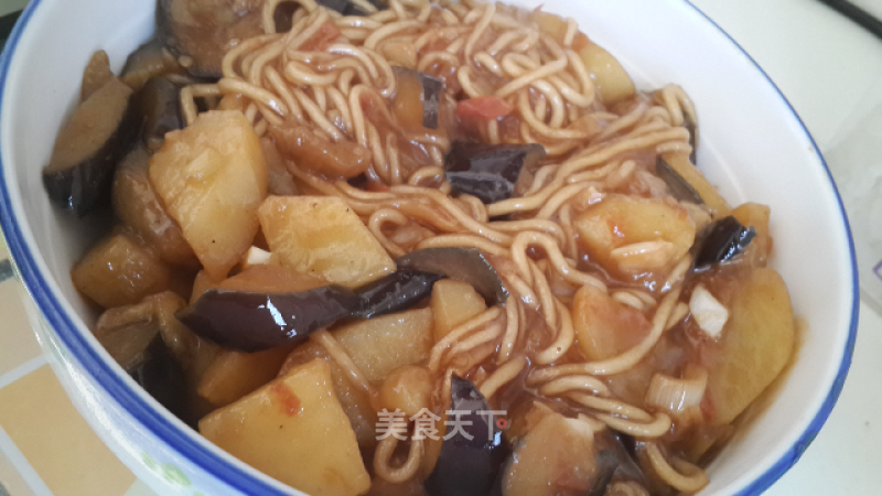 超家土豆烧茄子的做法