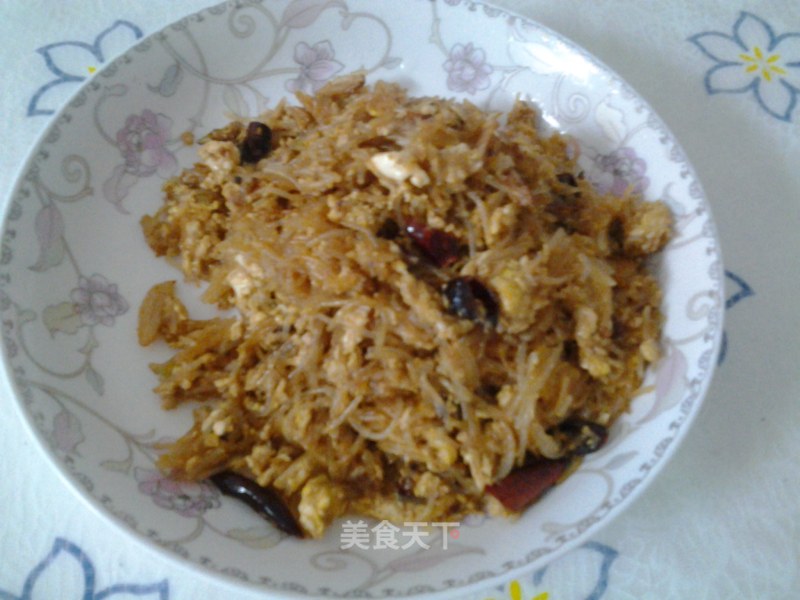 粉丝炒鸡蛋的做法