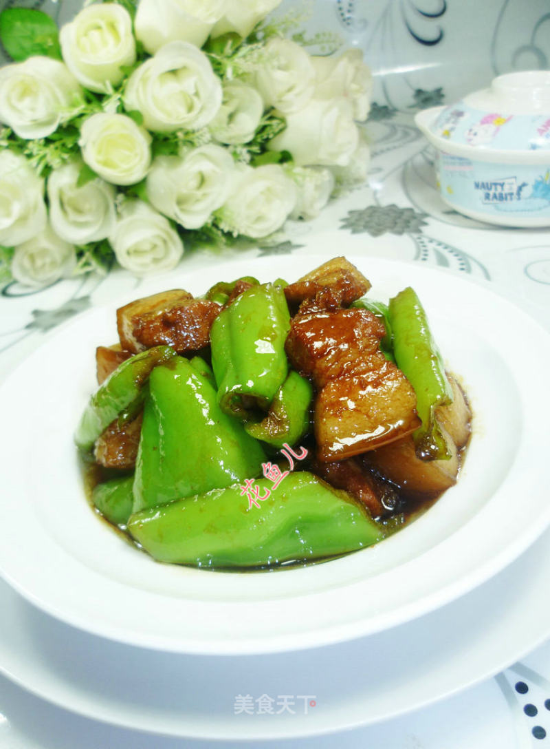 青椒烧五花肉的做法