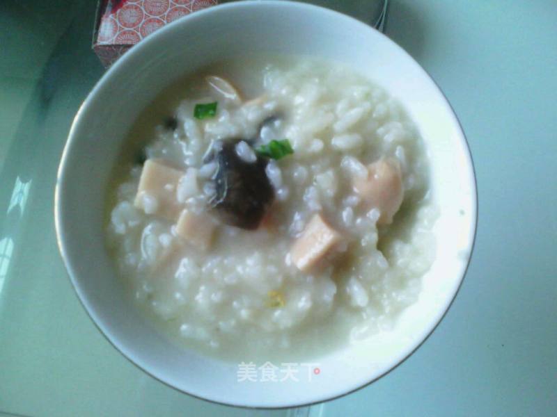 皮蛋鸡肉粥的做法
