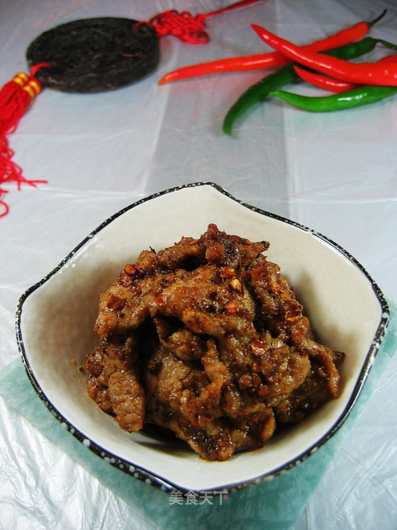 孜然肉片的做法