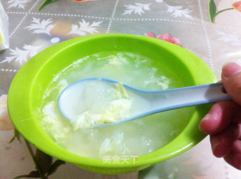 蛋花雪蛤油的做法