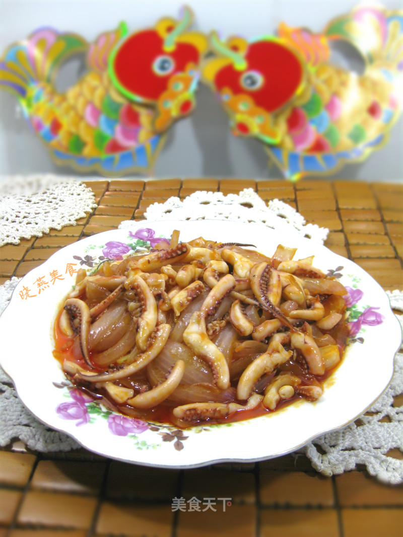 番茄鱿鱼须的做法