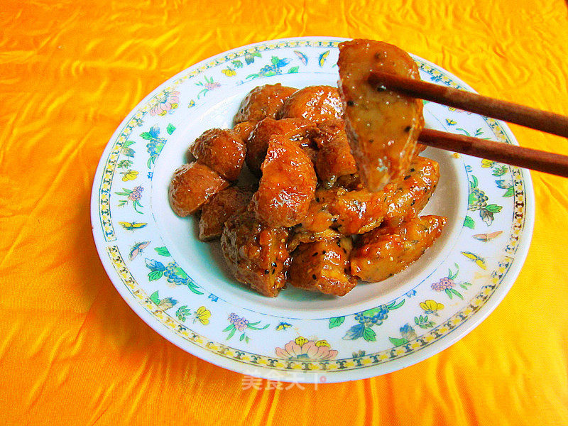 糖炒酿豆腐的做法