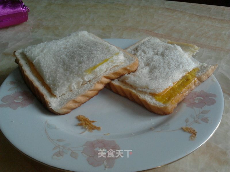 营养简单的小早点-芝士蛋治的做法