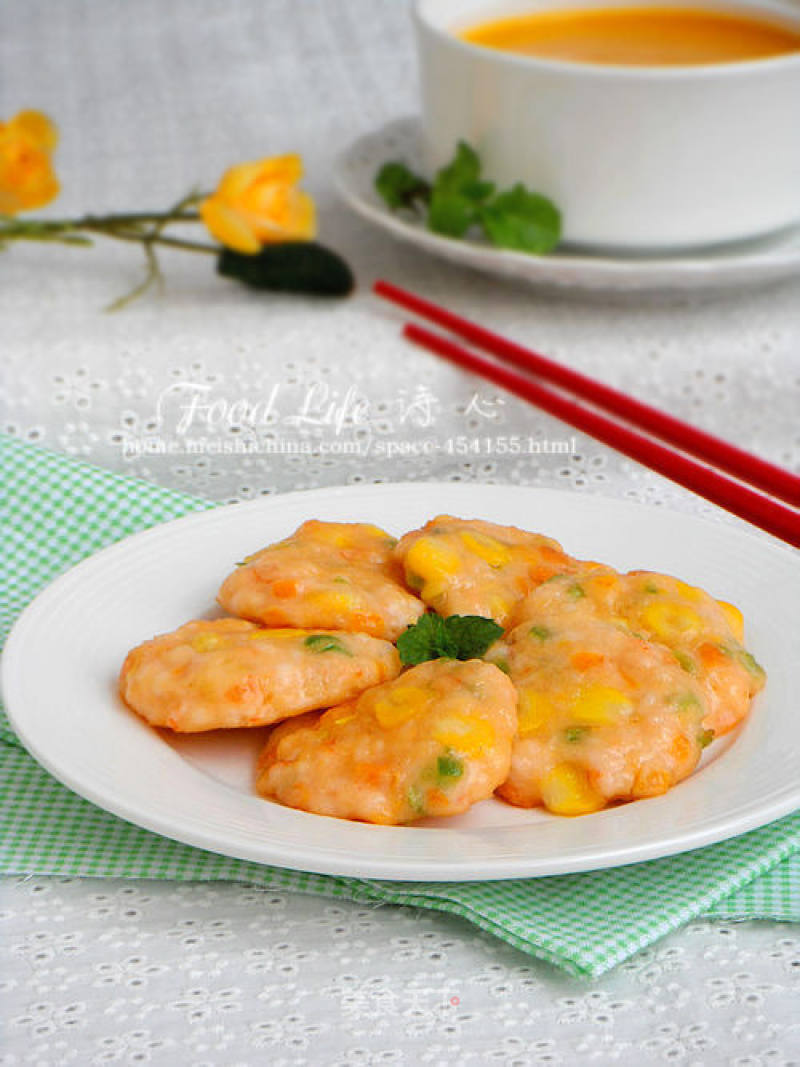 【QQ虾饼】--- 让孩子的营养更加全面的做法