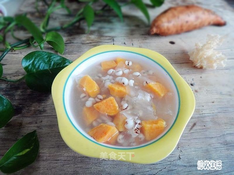银耳薏米红薯糖水