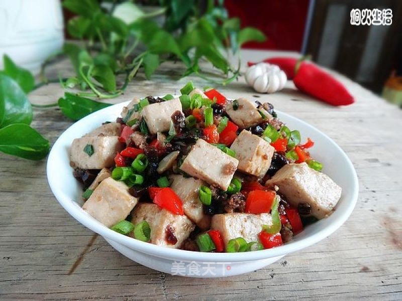 酱菜肉末豆腐的做法