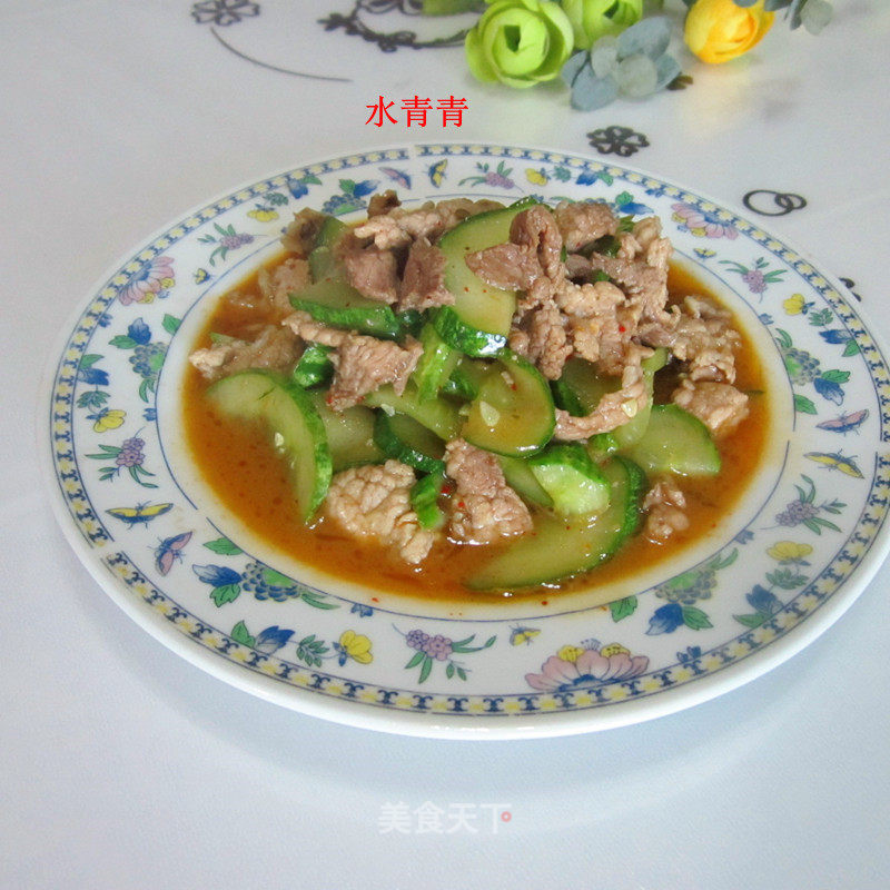 黄瓜炒瘦肉的做法