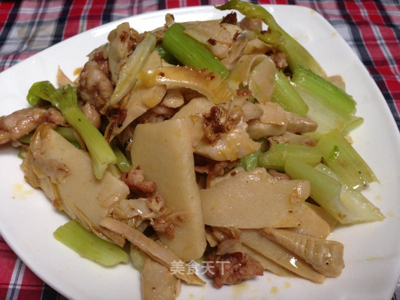 鲜笋肉片的做法