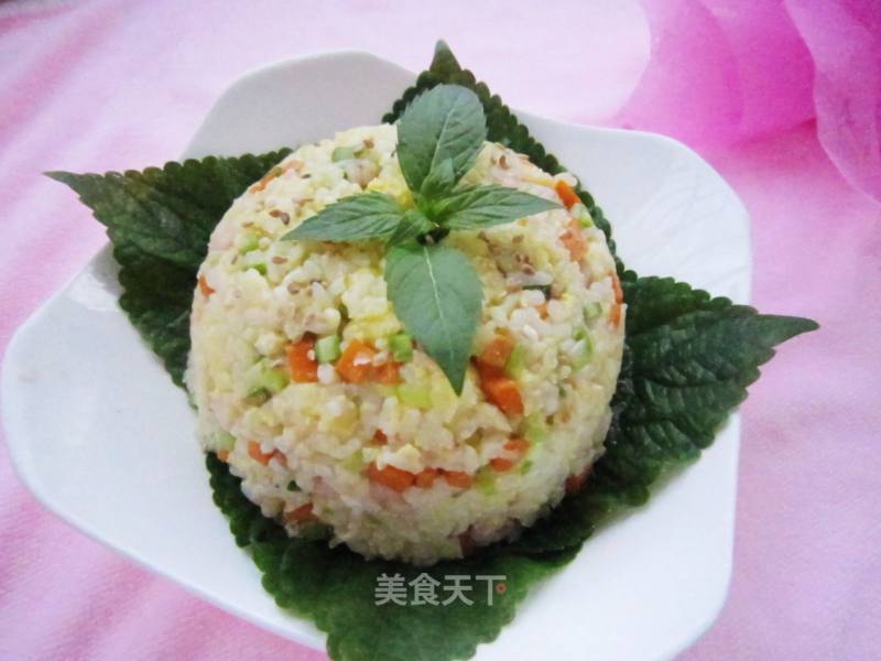 虾仁芦笋蛋炒饭的做法