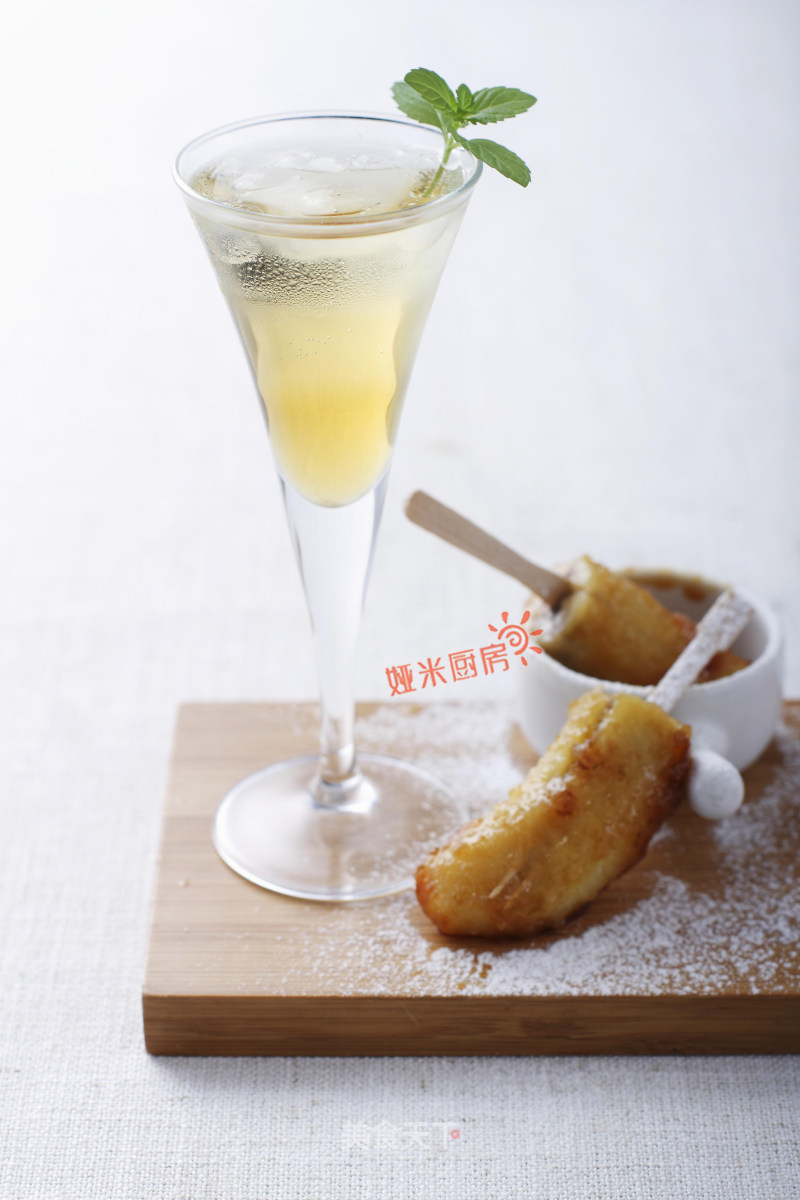 煎香蕉苹果醋饮套餐的做法