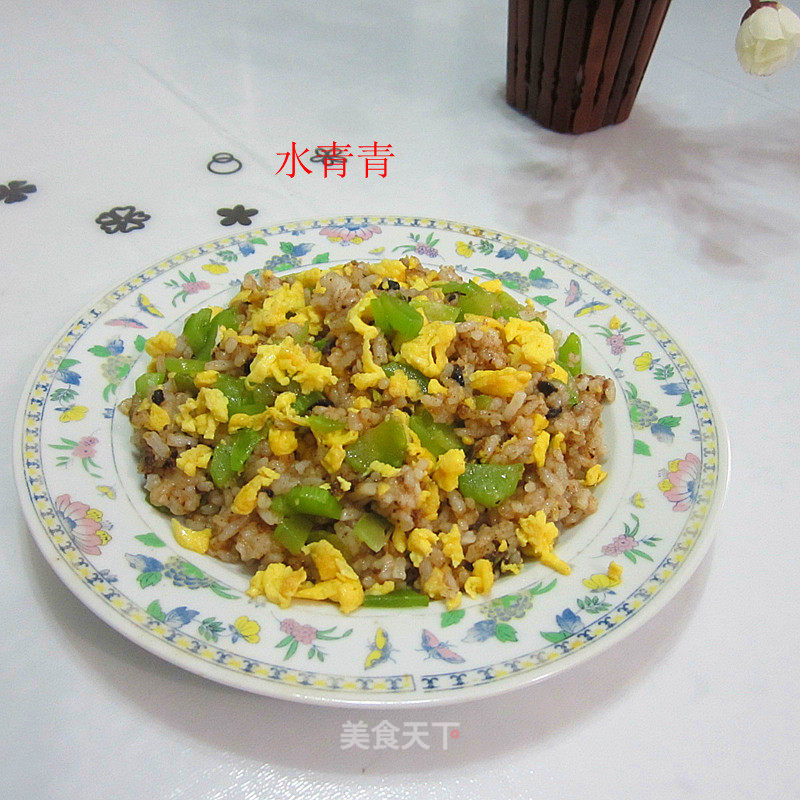 豆香蛋丁饭的做法