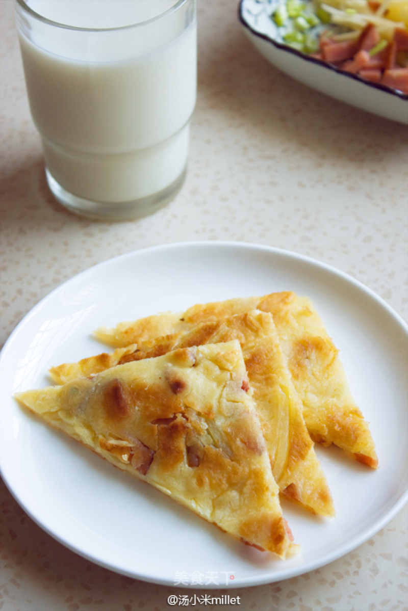 土豆烤肠煎饼的做法