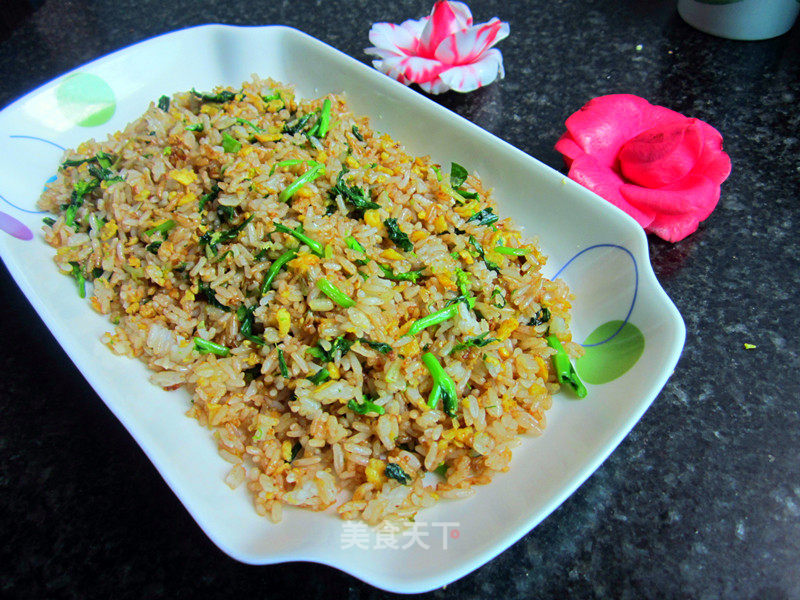 青菜炒饭的做法