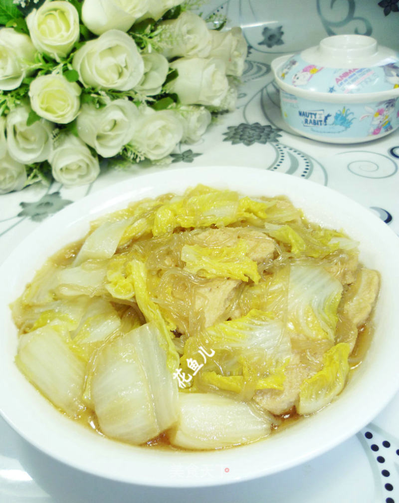 小素鸡粉丝娃娃菜的做法