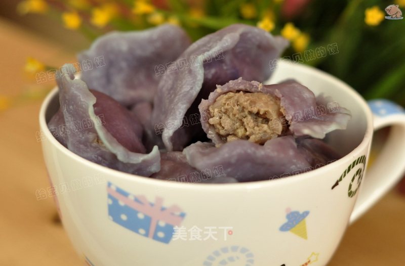 紫甘蓝洋葱猪肉饺的做法