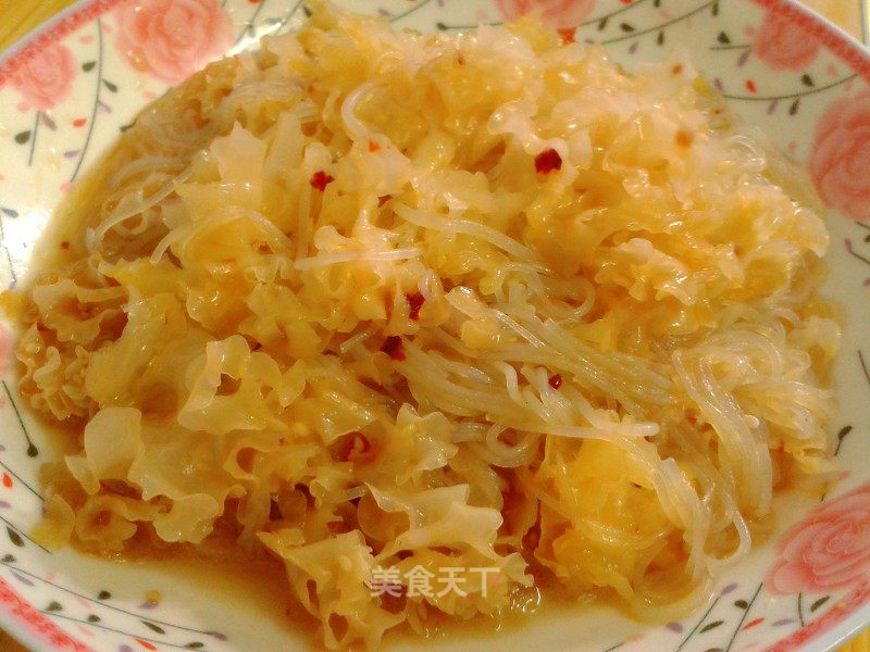 凉拌银耳粉丝的做法