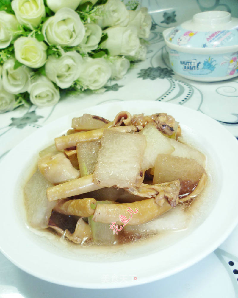 鱿鱼鲞炒冬瓜的做法