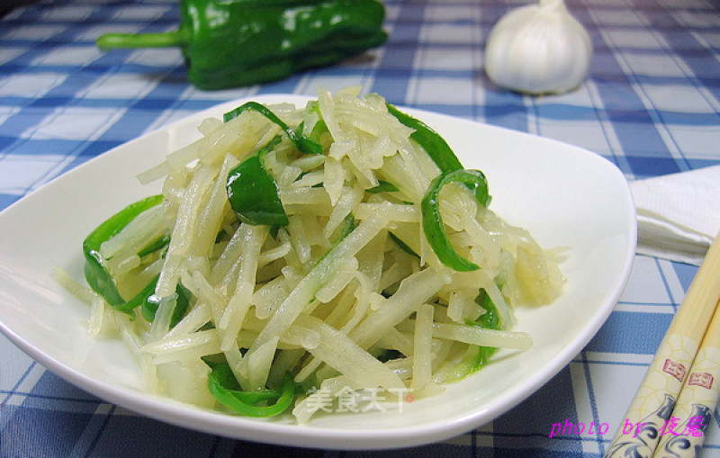 青椒土豆丝的做法