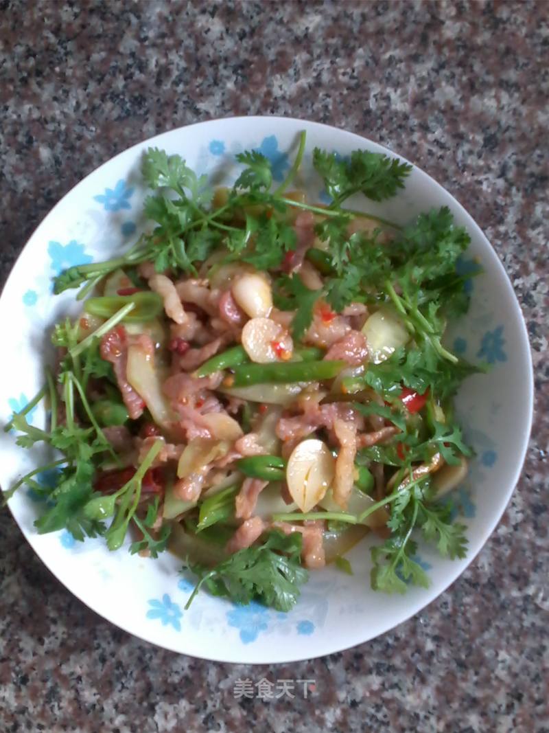 素色辣肉的做法