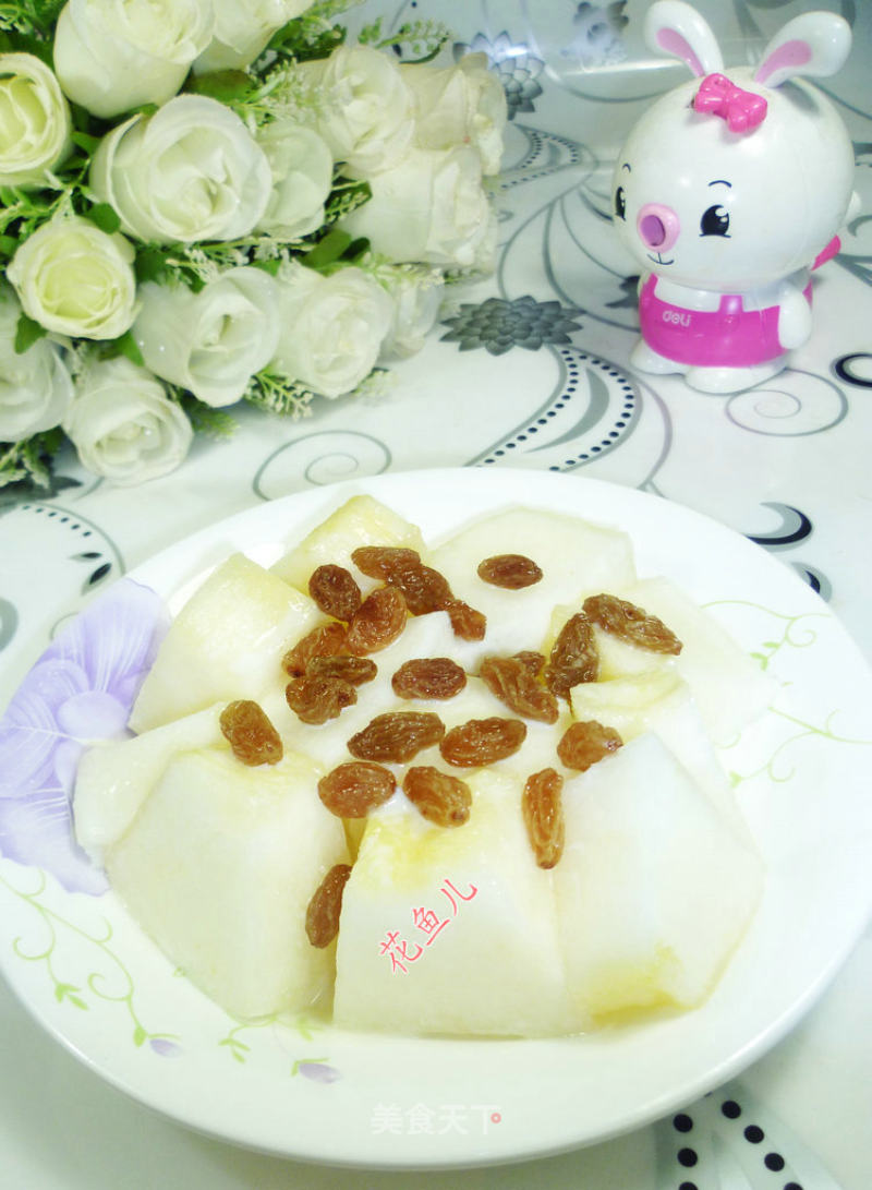 葡萄干奶香黄蜜瓜的做法