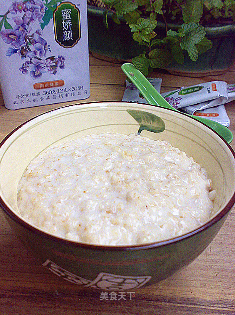 荆条蜜燕麦羹的做法