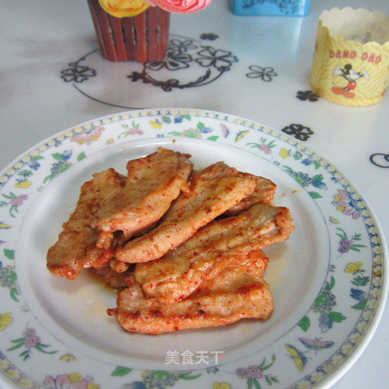 煎肉片的做法
