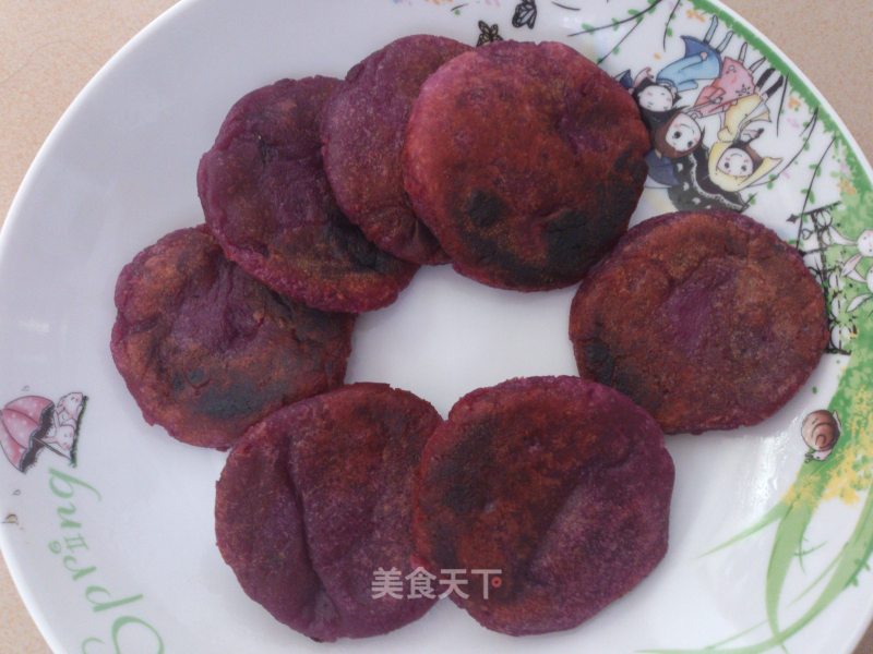 糯香紫薯饼的做法