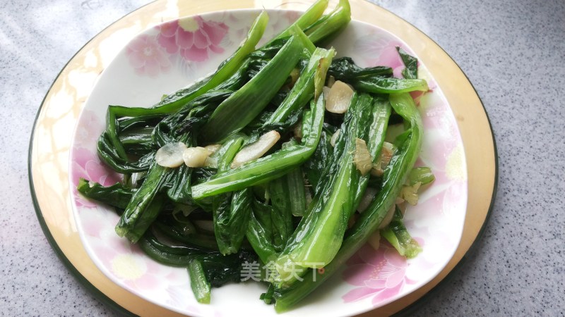 素炒油麦菜的做法