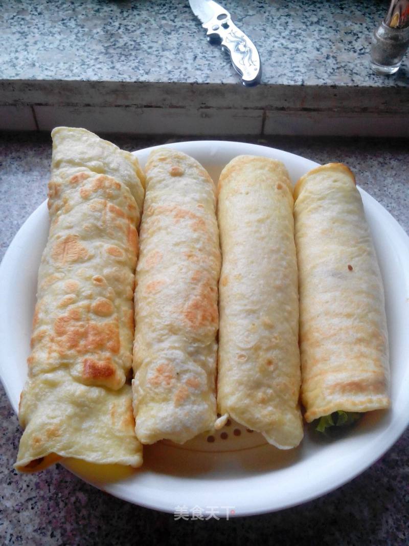 早餐蔬菜鸡蛋饼的做法