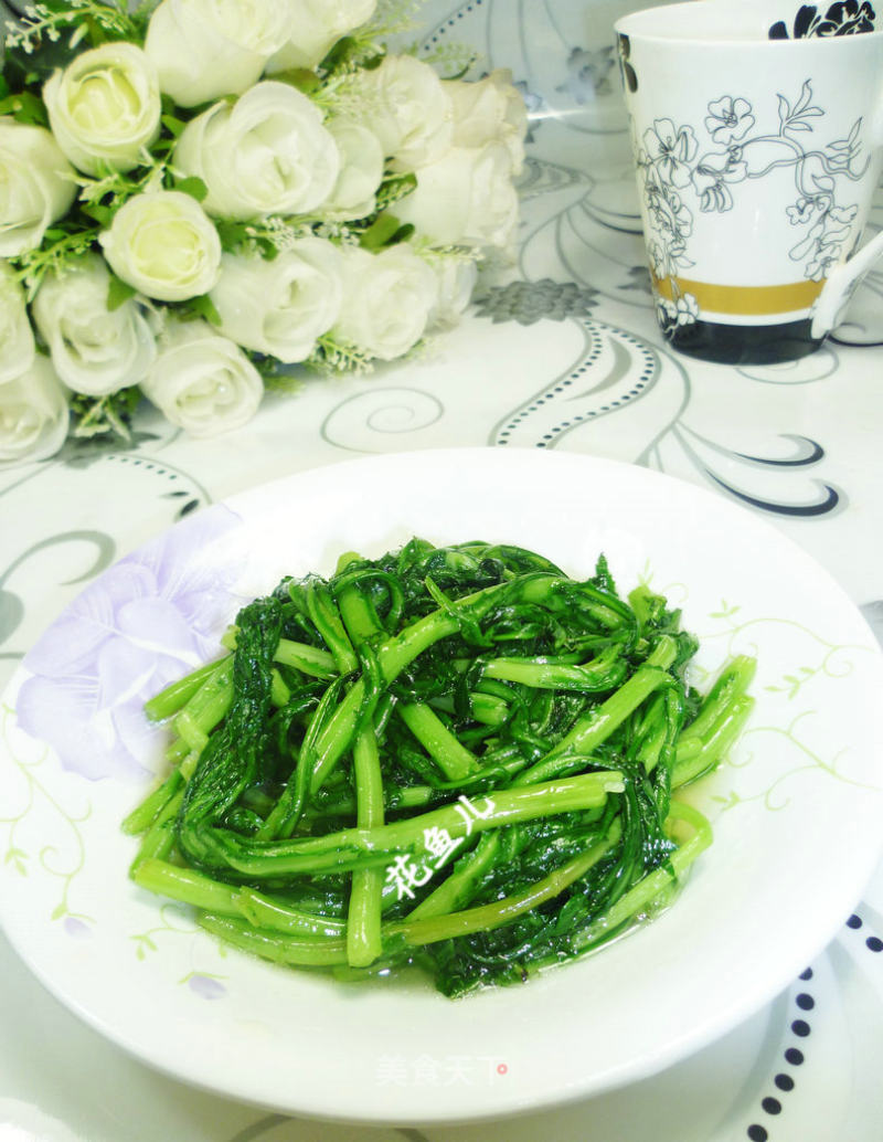 清炒茼蒿的做法