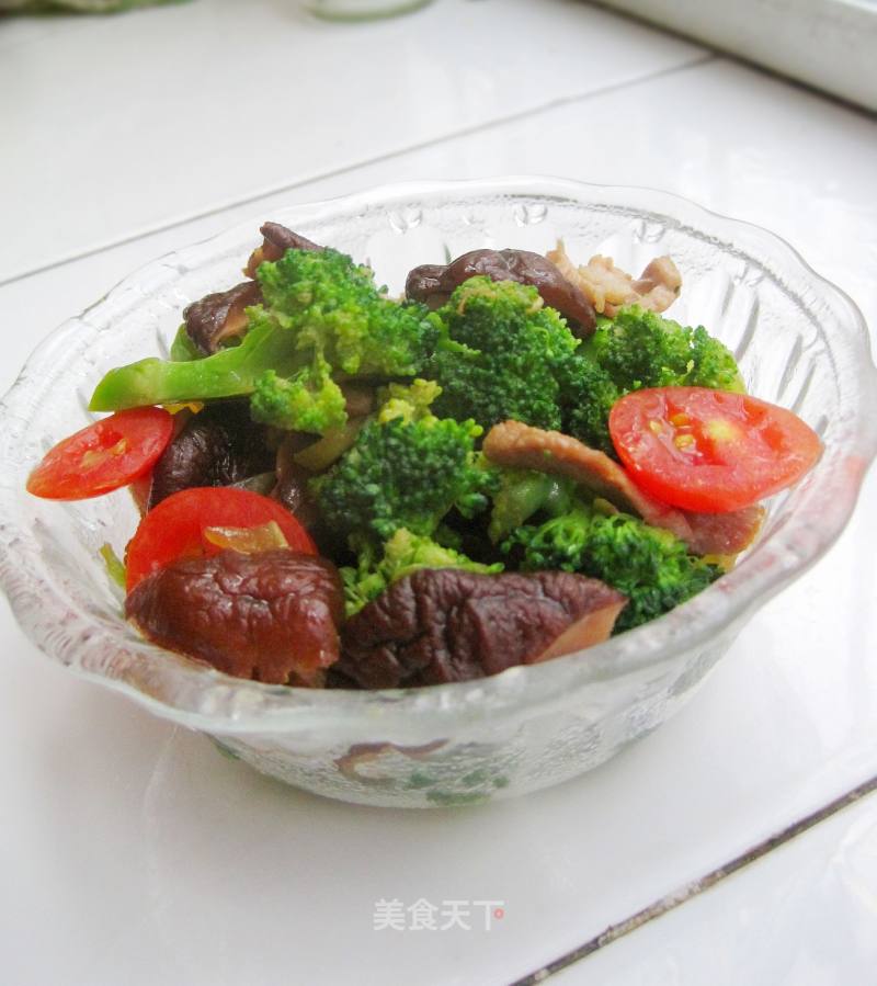 香菇西兰花的做法