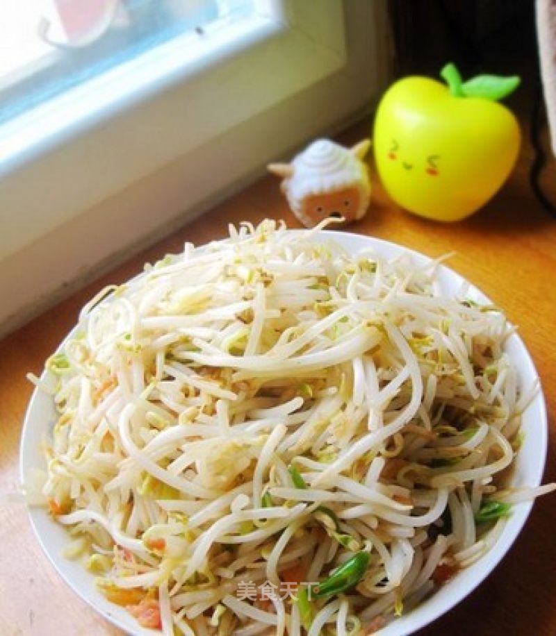 酸辣绿豆芽的做法