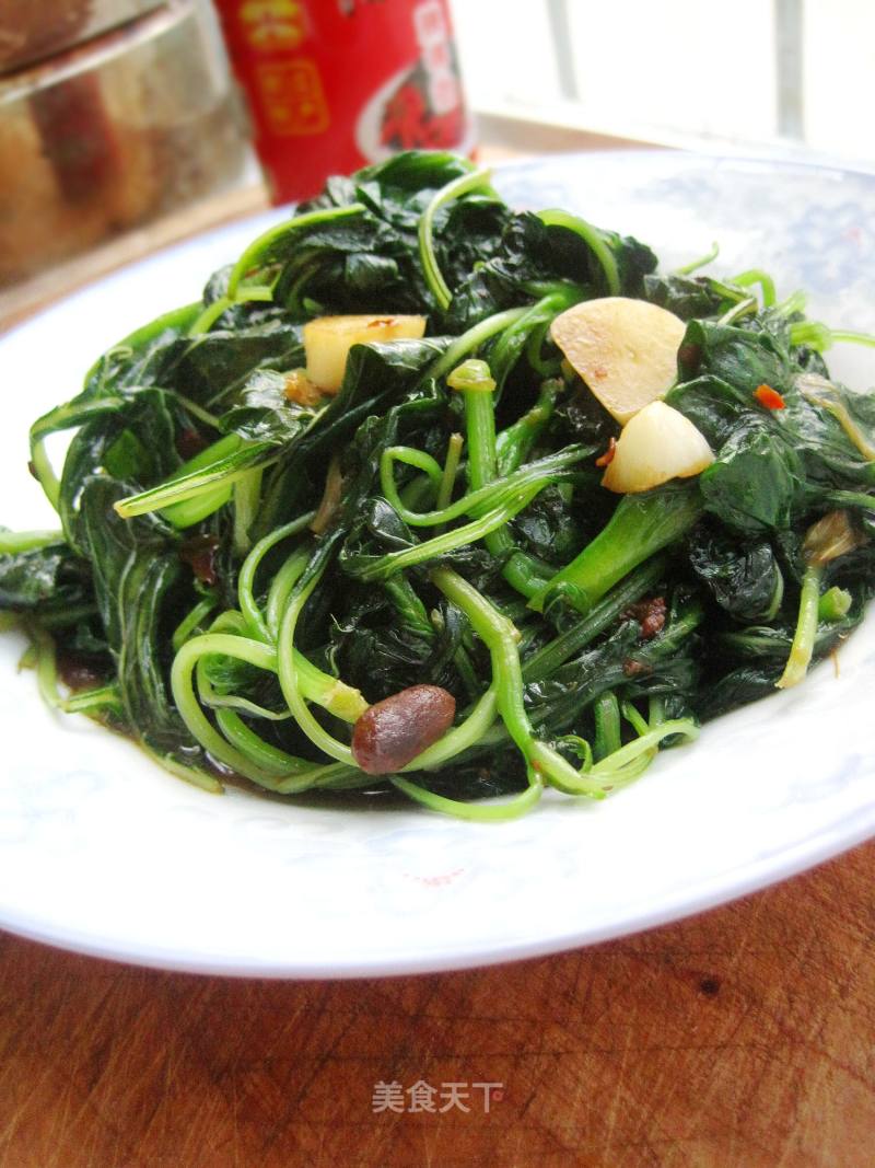 豆豉炒苋菜的做法