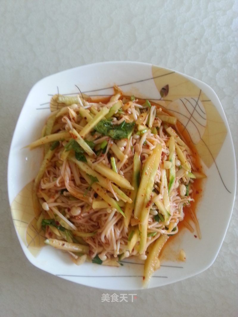 金针菇拌黄瓜的做法