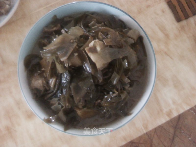 猪肉炖海带的做法